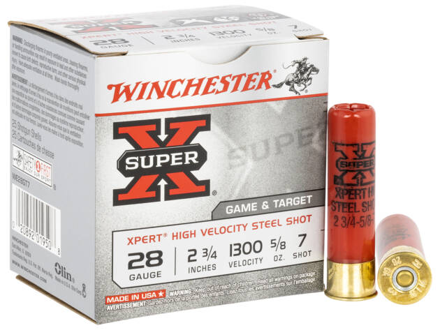 Winchester Ammo WE28GT7 Super X Xpert High Velocity 28Gauge 2.75" 5/8oz 7Shot 25 Per Box/10 Case