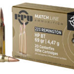 PPU PPM2231 Match 223Rem 69gr Hollow Point Boat Tail 20 Per Box/50 Case