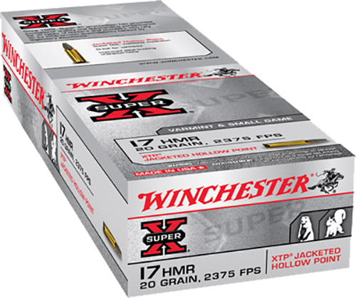 Winchester Ammo X17HMR1 Super X  17HMR 20gr Hornady XTP Hollow Point 50 Per Box/20 Case