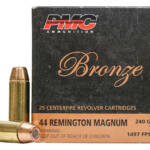 PMC 44D Bronze 44RemMag 240gr Truncated Cone Soft Point 25 Per Box/20 Case