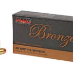 PMC 40B Bronze 40S&W 165gr Jacketed Hollow Point 50 Per Box/20 Case