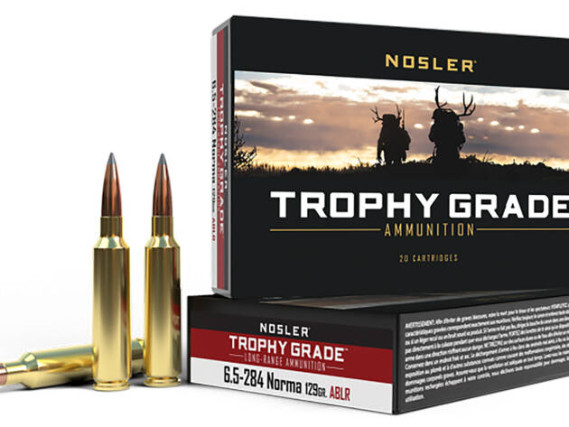 Nosler 60128 Trophy Grade Long-Range 6.5x284Norma 129gr Nosler Spitzer AccuBond Long Range 20 Per Box/10 Case