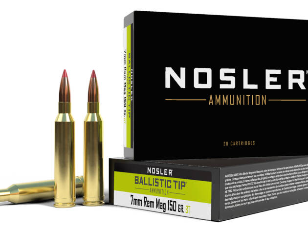 Nosler 40045 Ballistic Tip  7mmRemMag 150gr Spitzer Ballistic Tip 20 Per Box/10 Case