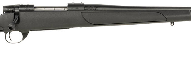 Weatherby VTX257WR4T Vanguard Obsidian 257 Wthby Mag 3+1 24" Blued #2 Contour Threaded Barrel, Blued Drilled & Tapped Steel Receiver, Black Monte Carlo Synthetic Stock