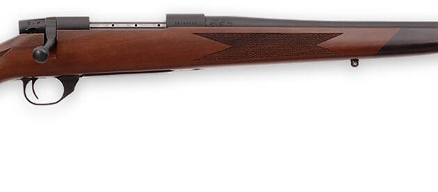 Weatherby VDT222RR4T Vanguard Sporter Full Size 22-250 Rem 5+1 24" Bead Blasted Blued #2 Threaded Barrel, Matte Blued Drilled & Tapped Steel Receiver, Grade A Turkish Walnut Monte Carlo Stock
