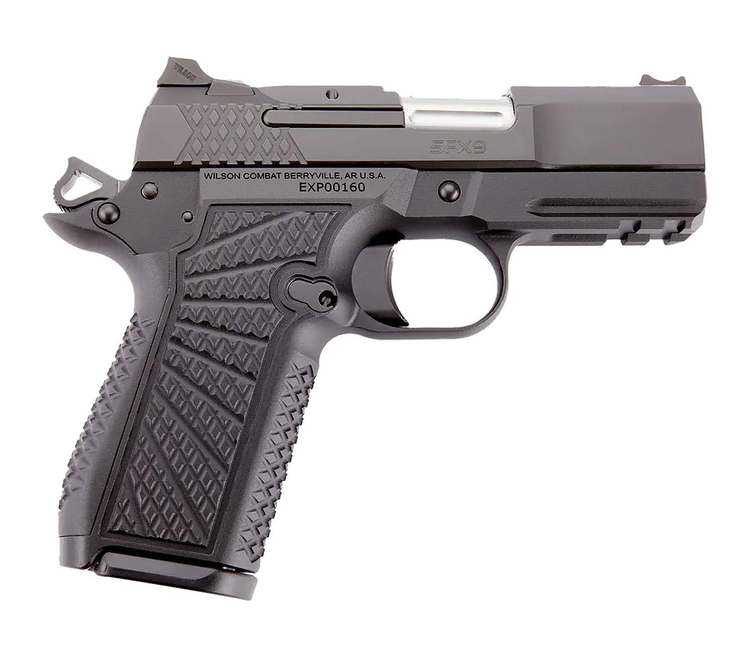 Wilson Combat SFX9CPR3 SFX9 Compact 9mm 15+1 3.25" Black G10 Starburst Grip