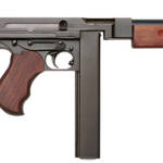 Thompson TM1C M1 Carbine Lightweight Carbine 45 ACP Caliber with 16.50" Barrel, 30+1 Capacity (Stick), Black Hard Coat Anodized Metal Finish, American Walnut Stock Wood Grip Right Hand