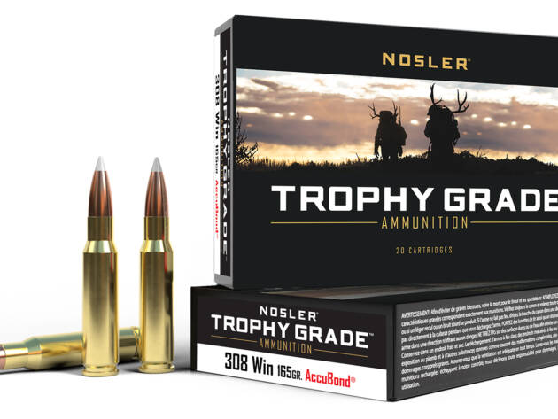 Nosler 60049 Trophy Grade  308Win 165gr Nosler AccuBond 20 Per Box/10 Case