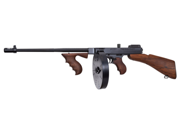 THOMPSON 1927A1 DELUXE CARBINE 45 CAL W.DBS AND VFG W/100RD DRUM & 20RD MAG