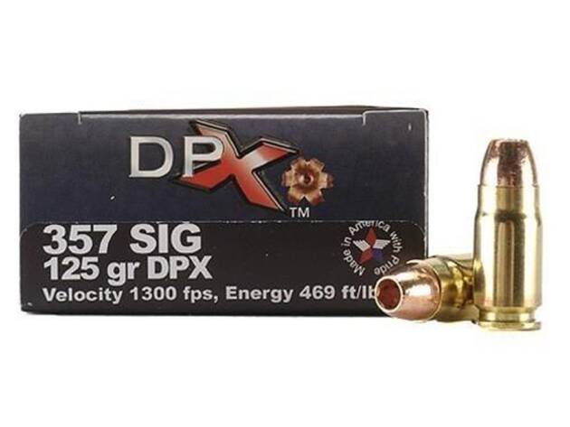 COR-BON Handgun Ammunition .357 SIG 125 gr DPX 1350 fps 20/box