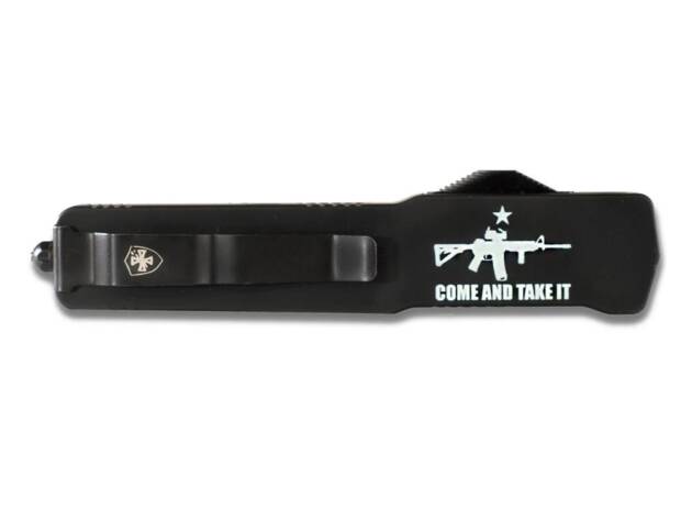 Templar Knives Premium Weighted Come and Take It Slim Knife 3-1/8" Drop Point Blade Black