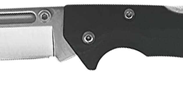 AccuSharp 711C Lockback  3" Folding Clip Point Plain Stainless Steel Blade/Black FRN Handle Includes Allen Wrench
