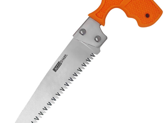 AccuSharp 730C Bone Saw  Fixed Saw 6" Stainless Steel Blade/ Blaze Orange T-Shaped Handle