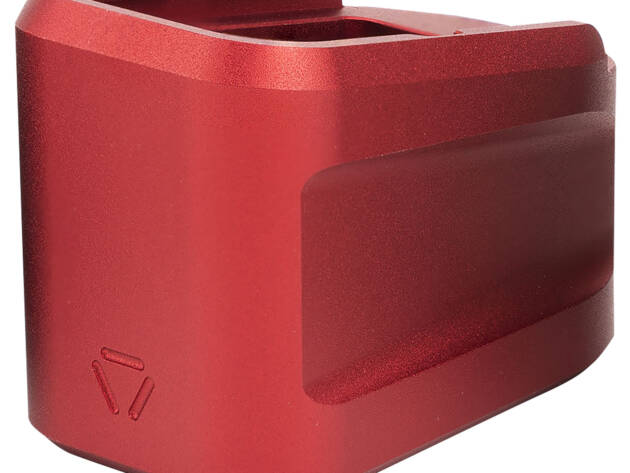 Strike Industries EMPALG19RED Extended Mag Plate  Fits Glock G19 Red 6061 T-6 Aluminum