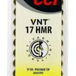CCI RIMFIRE AMO 17 HMR 17GR VNT TIPPED 50RD (40 BOX CASE)