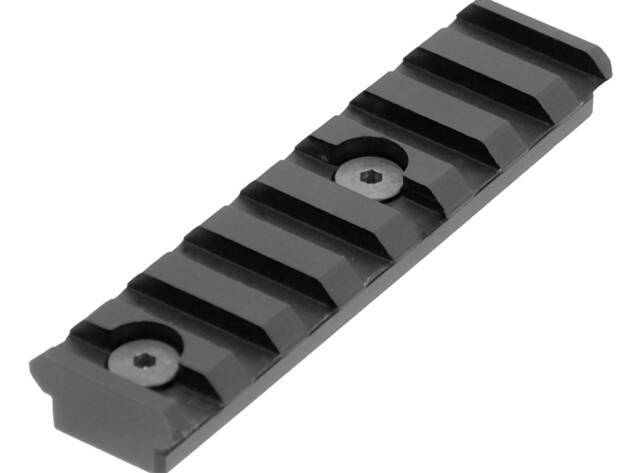 UTG Pro MTURS04M 3.14" KeyMod Picatinny Rail Section 8 Slots  Black Anodized