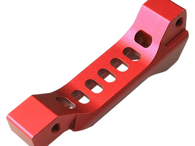 Strike Industries BTGFANGRED Fang Trigger Guard Red Aluminum For AR-Platform