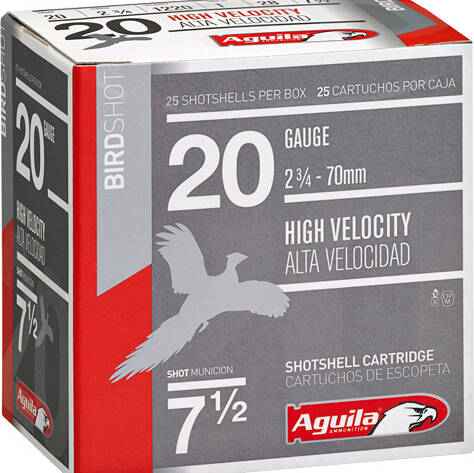 AGUILA SHOTSHELL 20GA 2.75" - 1OZ #7.5 250RD CASE LOT