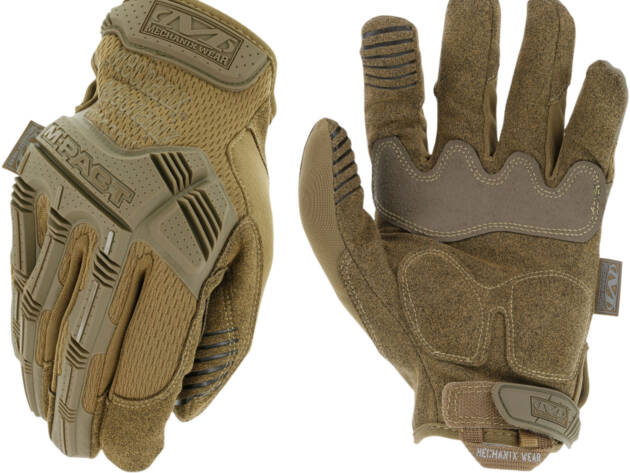 Mechanix Wear MPT72008 M-Pact  Coyote Synthetic Leather Small TPR Closure