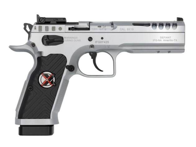 IFG Tanfoglio Stock Master Xtreme Handgun 9mm Luger 17rd Magazine(4) 4.45" Barrel Chrome