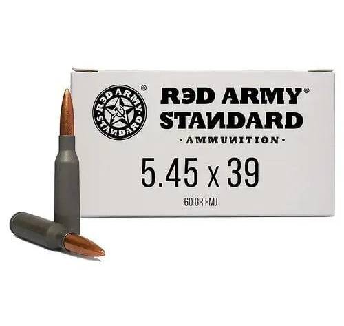 Century Arms Red Army Standard Rifle Ammunition 5.45x39 60gr FMJ Lead Core 30/ct