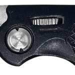 AccuSharp 703C Sport 3" Folding Plain Stainless Steel Blade/Black Anodized Aluminum Handle Includes Belt Clip