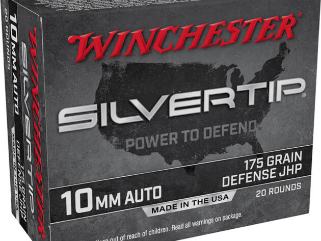 Winchester Ammo W10MMST Super X  10mmAuto 175gr Silvertip Jacket Hollow Point 20 Per Box/10 Case