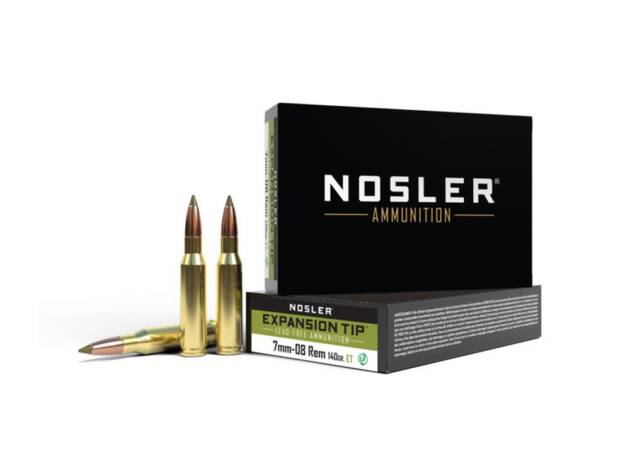 Nosler E-Tip Rifle Ammunition 7mm-08 Rem 140gr ET 2850 fps 20/ct