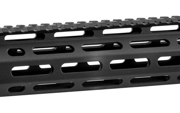 Wilson Combat TRMLOK12 M-LOK Rail  AR-15 Black Hardcoat Anodized 6005A-T5 Aluminum 12.60" M-LOK