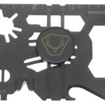 HME HMEWMT 20-In-1 Wallet Multi-Tool Black Metal Fixed