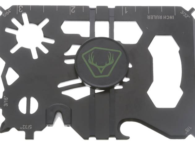 HME HMEWMT 20-In-1 Wallet Multi-Tool Black Metal Fixed