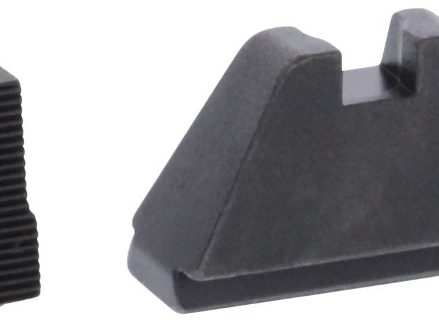 AmeriGlo GL507 Optic Compatible Sight Set for Glock  5XL Tall Serrated Front Sight-Black Rear Sight