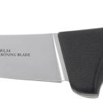 Templar Knife K6BBK362 Boning 6" Fixed Plain Damasteel Blade, 5" Black G10 Handle
