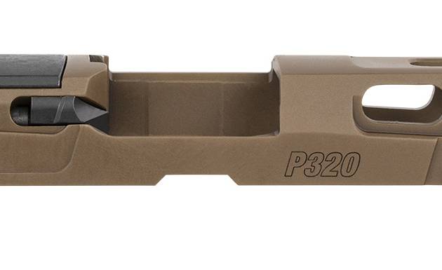 Sig Sauer 8900953 P320  Sig P320 9mm Luger PVD Coyote Brown Stainless Steel Optic Ready Slide XRAY3 Suppressor Sights Compatible With ROMEO1 & ROMEO Pro
