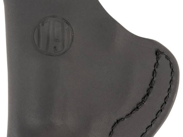 1791 Gunleather RVHIWB1CSBLR RVH  IWB Size 01 Stealth Black Leather Belt Clip Right Hand