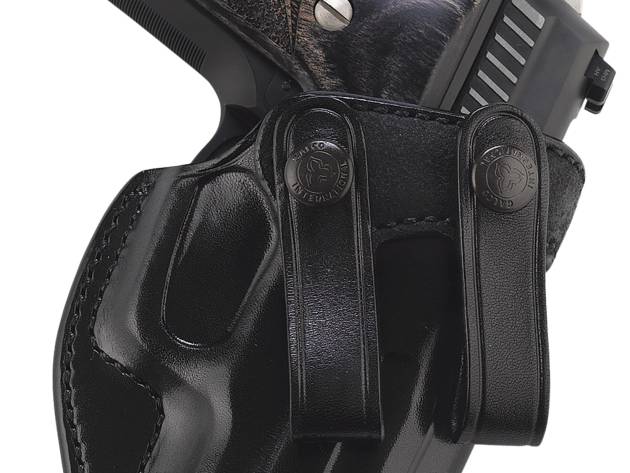 Galco SUM270B Summer Comfort  IWB Black Leather Belt Loop Fits Browning Hi-Power/Springfield SA-35/Girsan MC P35/Match Right Hand