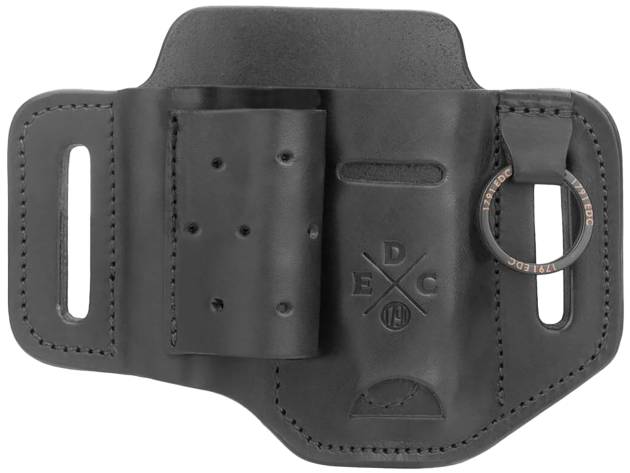 1791 Gunleather HDESSFBLKA EDC Heavy Duty Easy Slide OWB Black Leather Belt Slide Ambidextrous