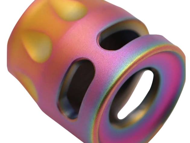 True Precision Inc TPSMICROS Micro Compensator S-Type Spectrum 416R Stainless Steel 1/2"x28 Threads 9mm/380 ACP