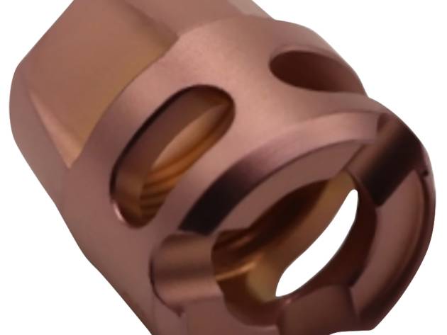 True Precision Inc TPYMICROC Micro Compensator Y-Type Copper 416R Stainless Steel 1/2"x28 Threads 9mm/380 ACP