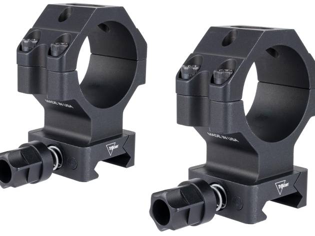Trijicon AC22075 Scope Rings with Q-LOC Technology  Matte Black  35mm  Extra High