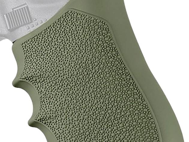 Hogue 17021 Grip Sleeve Handall Beavertail OD Green Rubber