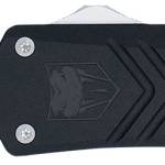 CobraTec Knives MBLKFSXGEN3DNS FS-X Gen III Medium 3" OTF Drop Point Plain Stonewashed D2 Steel Blade, 4.68" Aluminum Handle