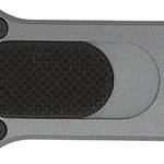 CobraTec Knives CALI952GRYDNS California 952 *CA Compliant 1.75" OTF Drop Point Plain Black Stonewashed D2 Steel Blade, 3" Gray Anodized Aluminum Handle