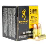 Browning Ammo B1918000939mm Luger 115gr Full Metal Jacket 50 Per Box/20 Case