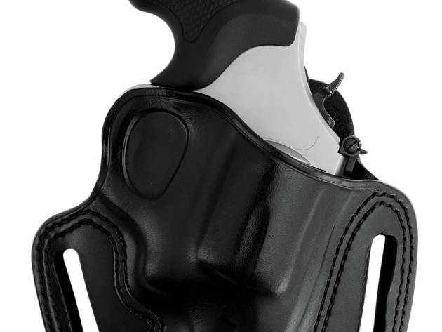 Galco CM192B Combat Master Belt Holster OWB Black Steerhide Fits S&W L Frame M686 3" Right Hand