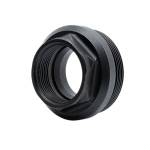 Armaspec ARM891-BLK HUB Thread Adapter Fits 1 3/8"x24 External 0.9x24 Internal Stainless Steel Black