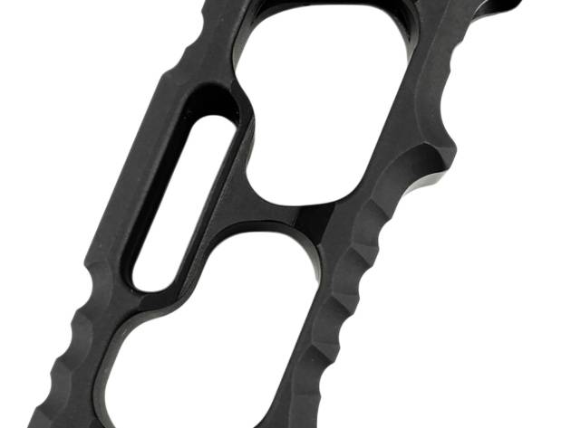 Tyrant CNC TD552BLKM1 Minivert Grip Halo Black Aluminum Fits AR15