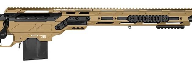 Cadex Inc CDX30LITE6524BR20I2B1N CDX-30 Lite 6.5 Creedmoor 10+1 24" Black DLC Fluted Threaded Barrel, Hybrid Tan Cerakote Receiver w/Picatinny Rail, M-LOK Handguard, Adjustable Folding Hybrid Tan Butt