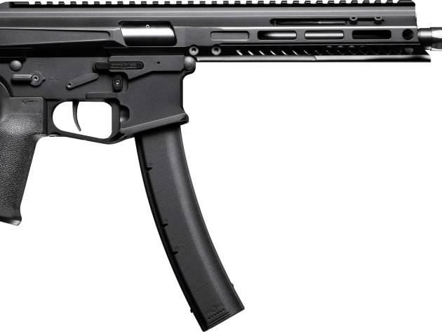 Patriot Ordnance Factory 02542 Phoenix  9mm Luger 35+1 8.50" 8" Black Threaded Barrel, Black Anodized Aluminum Receiver w/Picatinny Rail, M-LOK Handguard MFT Grip, Rear Picatinny Rail, Ambidextrous