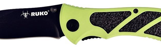 RUKO RUK0061HG     440A 3-1/4"HIVIZ GRN FOLDING